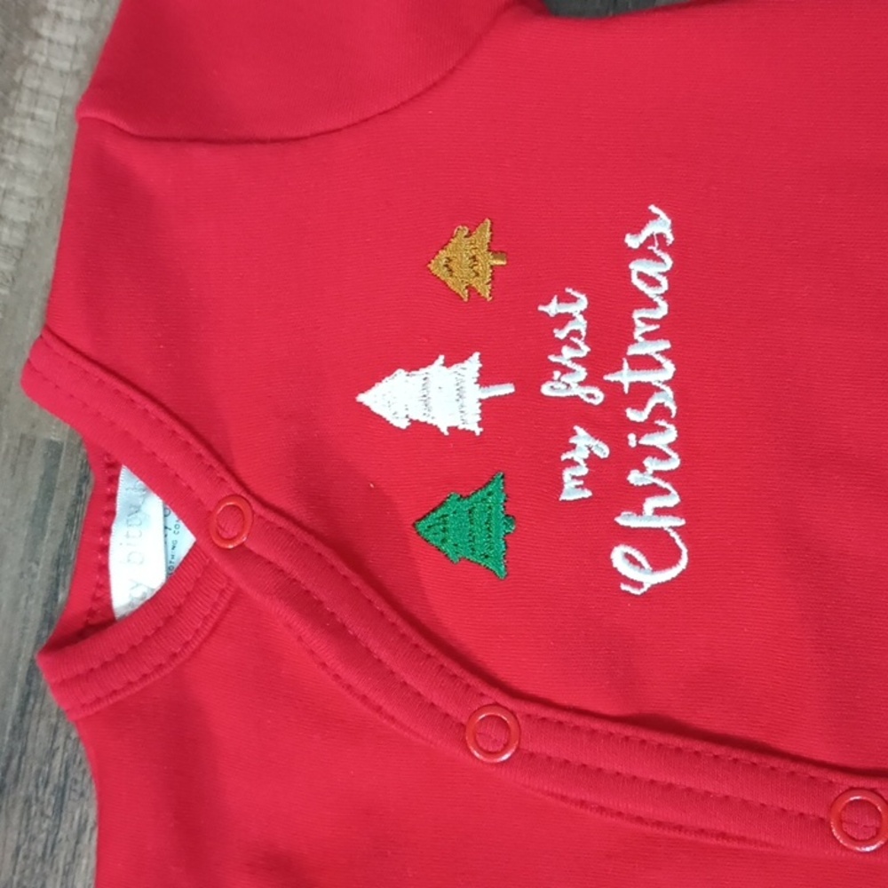 NWOT Itty Bitty Baby. Baby "My First Christmas" Outfit W/Hat Size:3-5lb Priterm - Picture 3 of 9